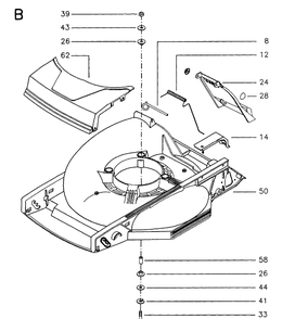 Frame 6 Diagram and Parts List for 46 ROYAL Husqvarna Lawn Mower