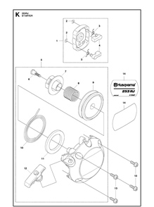 Part Location Diagram of 521638401 Husqvarna Spring