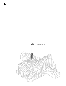 Controls Diagram and Parts List for K66M 2004 Husqvarna Engine