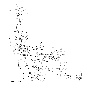 Steering Diagram and Parts List for YTH2754T (96041022100)(2010-12) Husqvarna Lawn Tractor