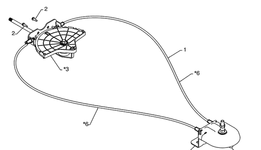 Lever Cable Rotator Assm. Diagram and Parts List for 1330SBXLSB (96193004100)(2008-11) Husqvarna Snow Blower