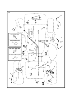 Electrical Diagram and Parts List for CTH150 (96061018202)(2007-09) Husqvarna Lawn Tractor