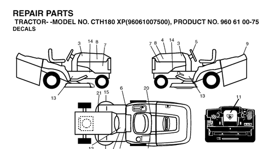 Part Location Diagram of 532401146 Husqvarna 
