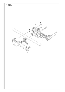 Handle Diagram and Parts List for 325IRJ  Husqvarna Brush Cutter