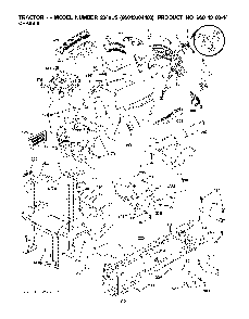 Chassis / Frame Diagram and Parts List for 2348LS (96043004400)(2008-01) Husqvarna Lawn Tractor