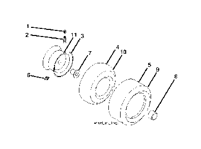 Wheels And Tires Diagram and Parts List for GTH260TWIN (96041004500)(2007-02) Husqvarna Lawn Tractor