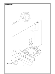 Chassis Rear 3 Diagram and Parts List for R316TXS AWD Husqvarna Lawn Mower