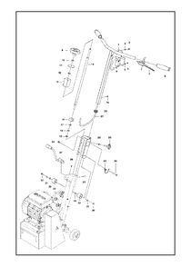 Handle Diagram and Parts List for CG200 2017-10 Husqvarna Sander Grinder
