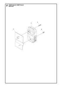 Muffler Diagram and Parts List for 580BFS-BTS Mark III Husqvarna Leaf Blower / Vacuum