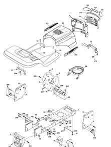 Part Location Diagram of 532193938 Husqvarna Fender