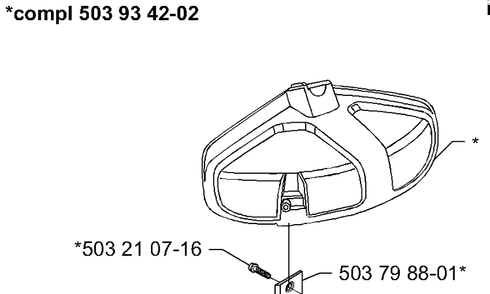 Accessories (Part 2) Diagram and Parts List for 322R 2000-04 Husqvarna Brush Cutter