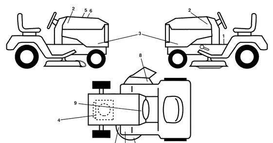 Part Location Diagram of 532425524 Husqvarna Decal, Replacement