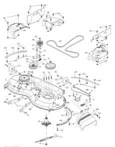 Mower Deck / Cutting Deck Diagram and Parts List for TS146TXD (96041043600)(2019-07) Husqvarna Lawn Tractor