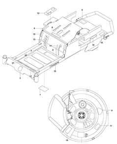 Decals Diagram and Parts List for RZ3016CA (966612302)(2013-12) Husqvarna Lawn Mower