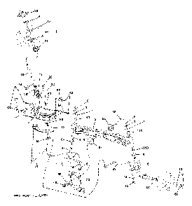 Steering Diagram and Parts List for YTH150TWIN (96041002203)(2009-01) Husqvarna Lawn Tractor