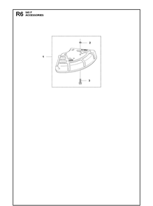 Accessories Diagram and Parts List for 545F  Husqvarna Brush Cutter