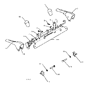 Control Panel And Discharge Chute Diagram and Parts List for 11527SB96193006400 2010-06 Husqvarna Snow Blower