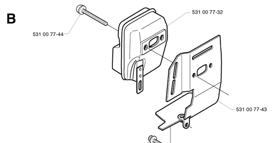 Part Location Diagram of 531007743 Husqvarna 