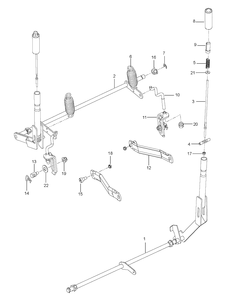 Brake / Rear Mower Lift Diagram and Parts List for EZ4824BF (966495801)(2010-05) Husqvarna Lawn Mower