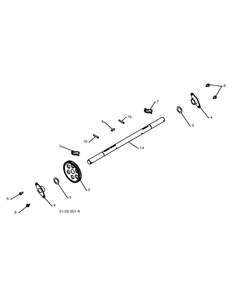 Drive 2 Diagram and Parts List for 15530SBLS 2009-08 Husqvarna Snow Blower