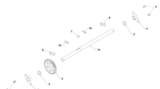 Axle Diagram and Parts List for 924SB (96193003501)(2008-10) Husqvarna Snow Blower