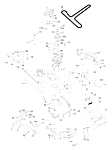 Mower Deck Diagram and Parts List for YTH2242 (954570383-A)(2003-01) Husqvarna Lawn Tractor
