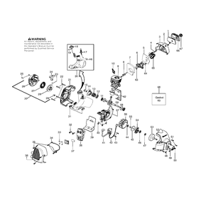 Engine Diagram and Parts List for 125LDX (545014337)(20103100001-Current) Husqvarna Edger