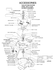Accessories Diagram and Parts List for IZ5223 (968999258)(2005-12) Husqvarna Lawn Mower