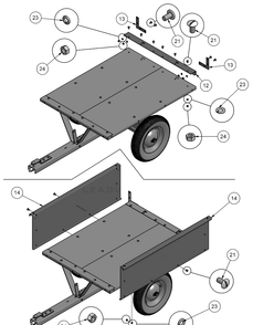 Part Location Diagram of 234A14 Husqvarna SIDE PANEL
