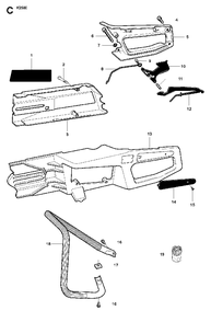 Part Location Diagram of 5062029-03 Husqvarna Front Handle