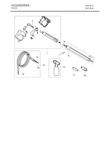 Accessories Diagram and Parts List for PW235 (967677401)(2017-10) Husqvarna Pressure Washer