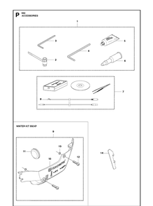 Part Location Diagram of 522986601 Husqvarna Winter Kit