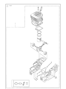 Short Block Diagram and Parts List for K1270 (K1270 Rail)(2016-07) Husqvarna Table Saw Accessories