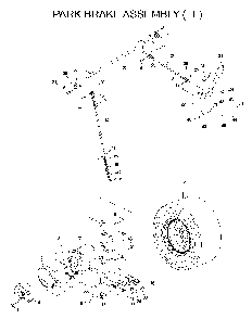 Parking Brake Diagram and Parts List for IZ5223KOA (968999208)(2004-09) Husqvarna Lawn Tractor