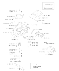 Frame 6 Diagram and Parts List for ROYAL50  Husqvarna Lawn Mower