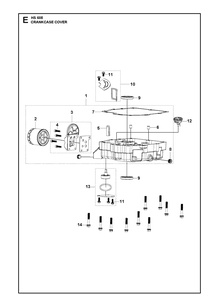 Crankcase Cover Diagram and Parts List for 593230101 2021-01 Husqvarna Engine