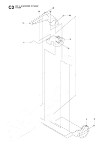 Cover Diagram and Parts List for R175AWD (965105001)(2007-01) Husqvarna Lawn Tractor