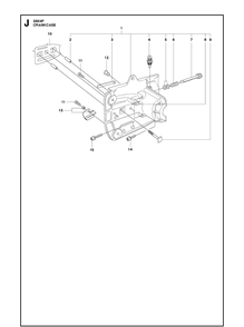 Crankcase Diagram and Parts List for 339XP 20100600001-Current Husqvarna Chainsaw