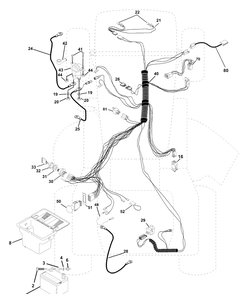 Electrical Diagram and Parts List for LTH130 (954140005F)(1998-07) Husqvarna Lawn Mower