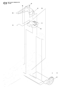 Cover 2 Diagram and Parts List for R175 (965104901)(2007-01) Husqvarna Lawn Tractor
