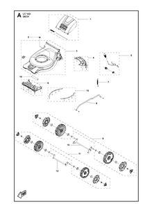 Part Location Diagram of 536433401 Husqvarna Strength bar