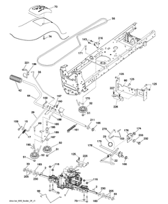 Drive Diagram and Parts List for LTH18538 (96043013102)(2011-6) Husqvarna Lawn Tractor