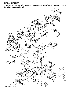 Chassis And Enclosures Diagram and Parts List for CTH180XP (96061000600,954170212)(2005-01) Husqvarna Lawn Tractor
