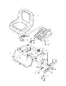 Seat Diagram and Parts List for 967323901-00  Husqvarna Lawn Mower