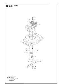 Engine Diagram and Parts List for WB48SE 96644090204 Husqvarna Lawn Mower