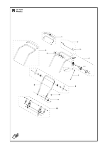 Part Location Diagram of 531146762 Husqvarna Knob assembly