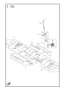 Covers Diagram and Parts List for TR262 (970448501)(2020-07) Husqvarna Cultivator