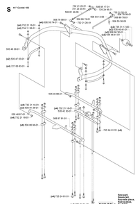 Deck Frame Diagram and Parts List for RIDER155 2006-01 Husqvarna Lawn Tractor