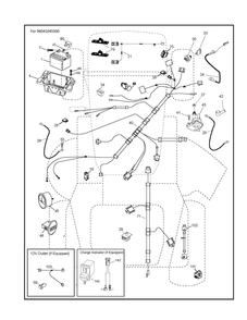 Electrical Diagram and Parts List for TS354-2022  Husqvarna Lawn Tractor