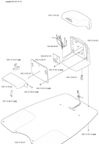 Charging Station Diagram and Parts List for 230ACX 2007-07 Husqvarna Lawn Mower